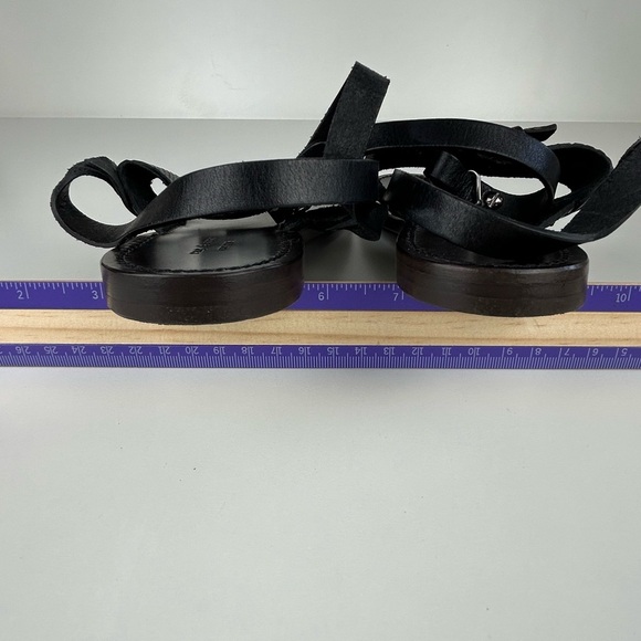 RAG & BONE SIGRID T-STRAP THONG FLIP FLOP SANDAL BLACK SIZE 36.5 SIZE 6.5 - Picture 5 of 11